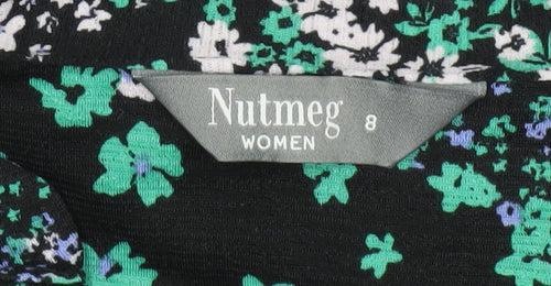 Nutmeg Women’s Multicoloured Floral Midi Fit & Flare Dress Size 8