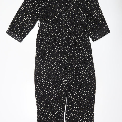 AX Paris Women’s Black White Polka Dot Jumpsuit Size 8
