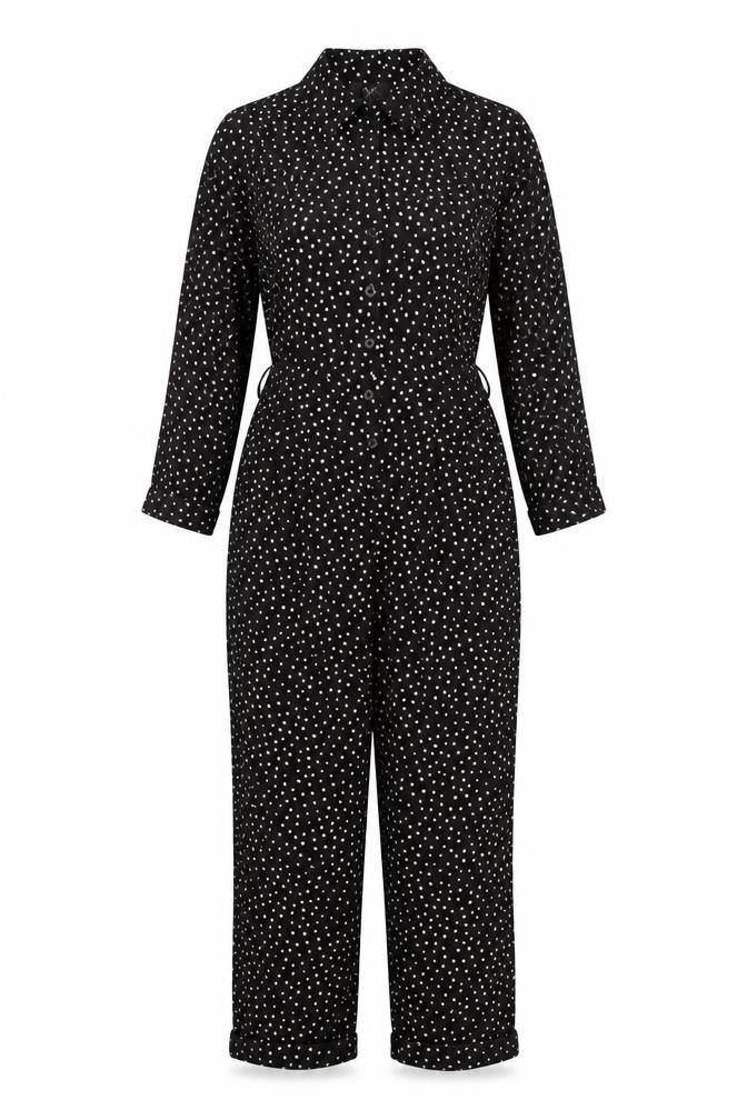 AX Paris Women’s Black White Polka Dot Jumpsuit Size 8