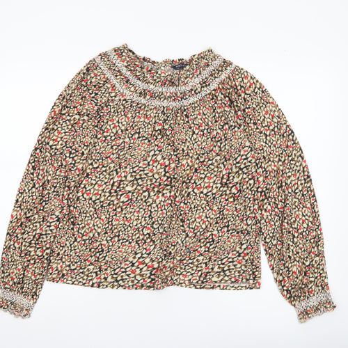 Marks and Spencer Women’s Multicoloured Floral Cotton Blouse Size 12