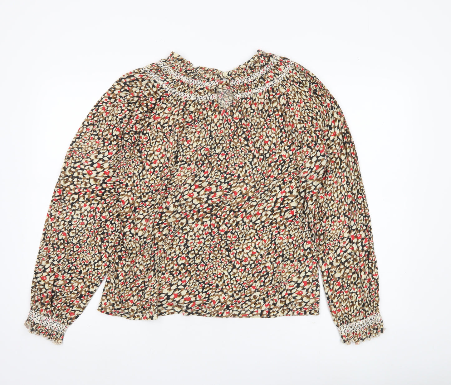 Marks and Spencer Women’s Multicoloured Floral Cotton Blouse Size 12