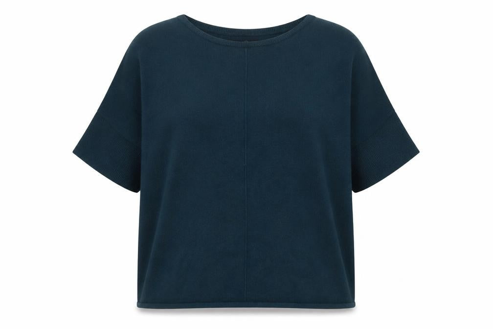 Dorothy Perkins Women Blue Size 16 Pullover Jumper Short Sleeve Knit