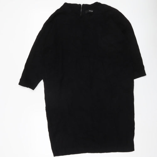 Vero Moda Women’s Black L Tunic Jumper High Neck Zip Knit