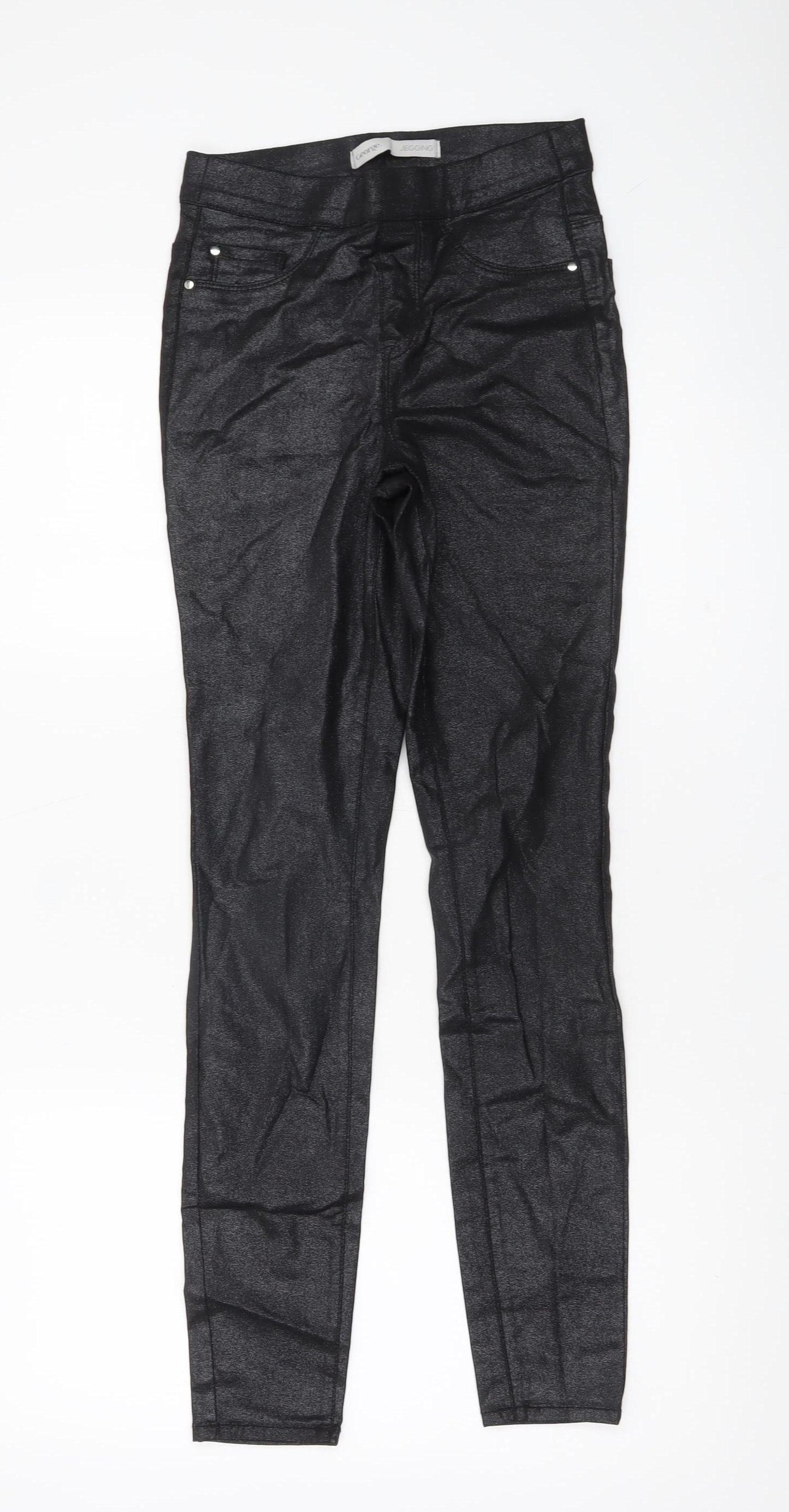George Womens Black Size 8 Jegging Slim Skinny Trousers