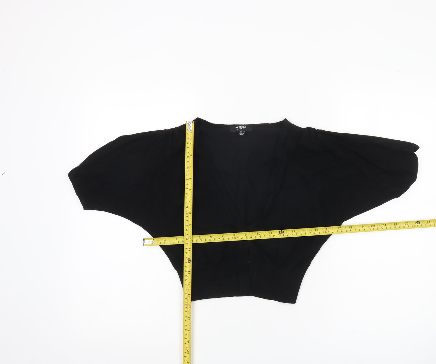 Premise Studio Women’s Black XS Shrug Cardigan Knit Lightweight
