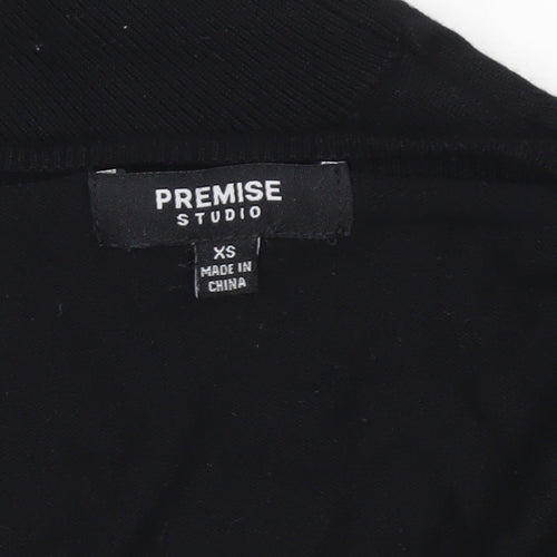 Premise Studio Women’s Black XS Shrug Cardigan Knit Lightweight