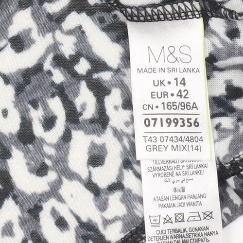 Marks and Spencer Womens Multicoloured Floral Blouse UK 14