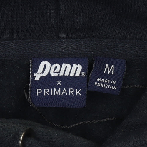 Penn x Primark Men's Black Pullover Hoodie M Logo USA Graphic