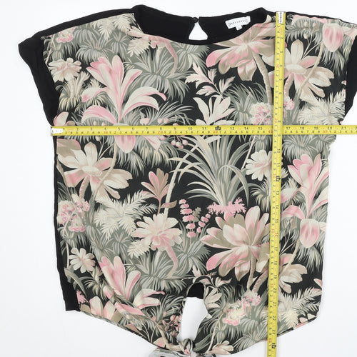Warehouse Womens Multicoloured Floral Tunic Blouse Size 12