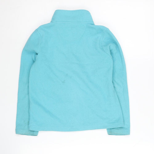 Peter Storm Girls Blue Fleece 1/2 Zip Sweatshirt 7-8 Years Outdoor Wear