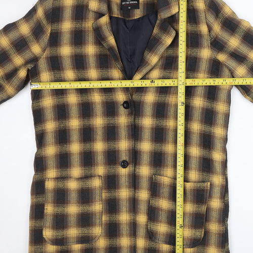 Loft The Original Womens Yellow Check Blazer Jacket M