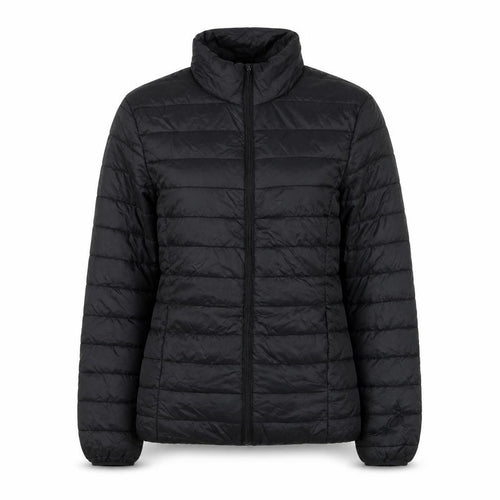 Boohoo Women’s Black Puffer Jacket Size 8 Quilted Winter Coat
