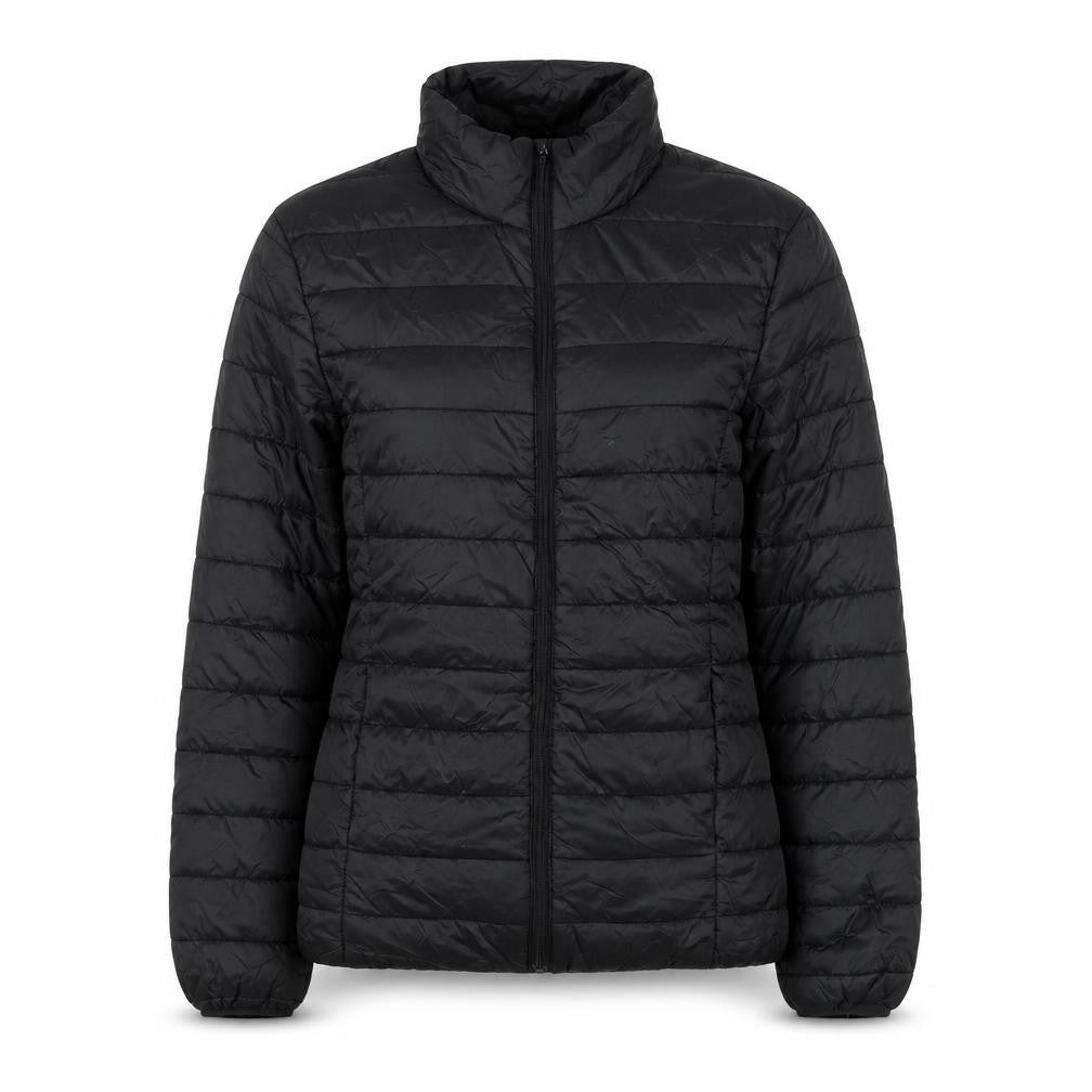 Boohoo Women’s Black Puffer Jacket Size 8 Quilted Winter Coat