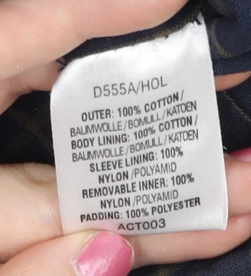 Cotton Traders Men's Green Waxed Jacket XL Mid Length Casual