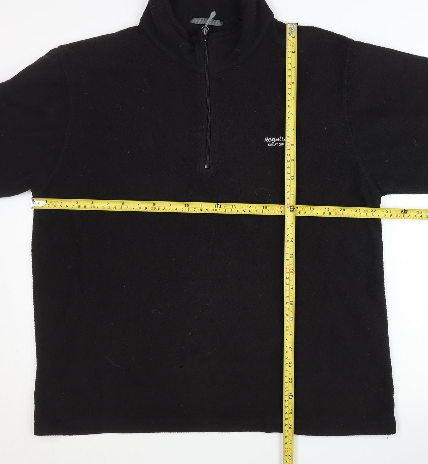 Regatta Mens Black XL Fleece 1/4 Zip Pullover Sweatshirt Outdoor