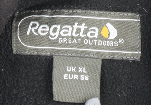 Regatta Mens Black XL Fleece 1/4 Zip Pullover Sweatshirt Outdoor