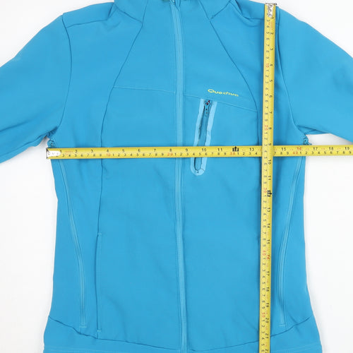 Quechua Womens Blue XS Softshell Jacket Full Zip Outdoor Coat