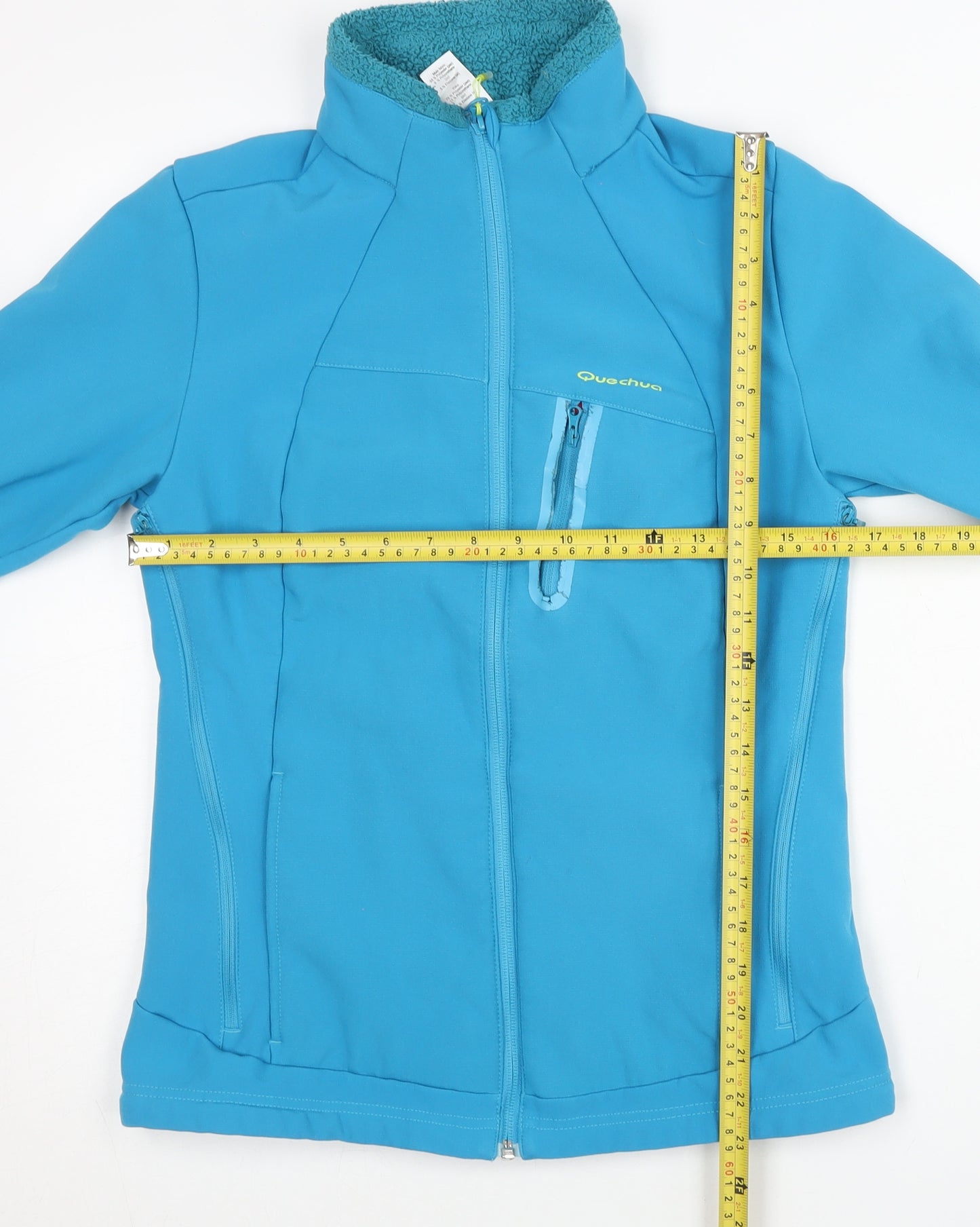 Quechua Womens Blue XS Softshell Jacket Full Zip Outdoor Coat