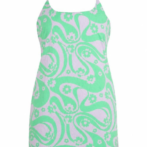 ASOS Design Women’s Green Floral Halter Slip Dress UK 12