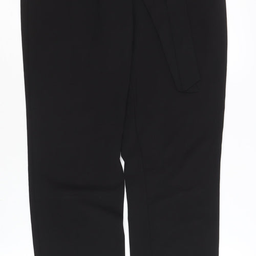 Etam Women’s Black Paperbag Tapered Trousers Size 8