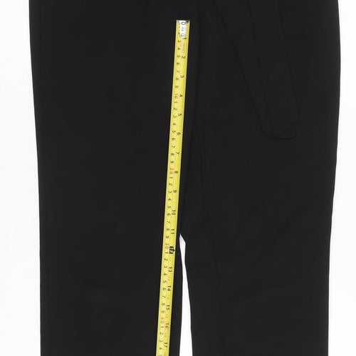 Etam Women’s Black Paperbag Tapered Trousers Size 8