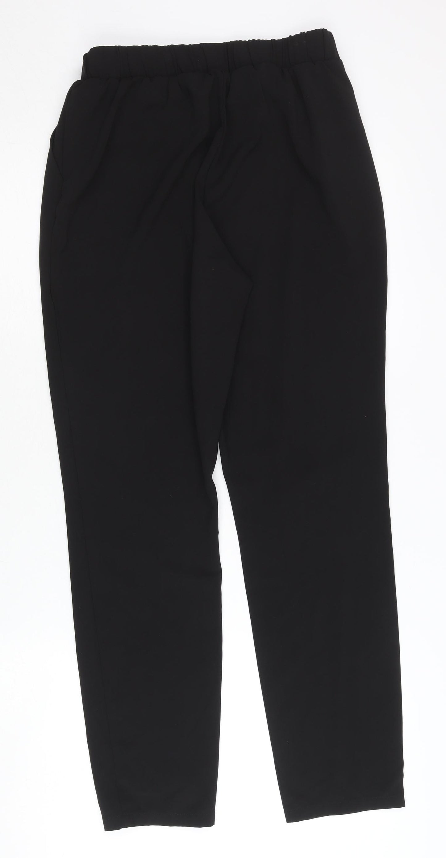 Etam Women’s Black Paperbag Tapered Trousers Size 8