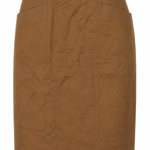 Marks and Spencer Women’s Brown Wool Pencil Skirt Size 12S