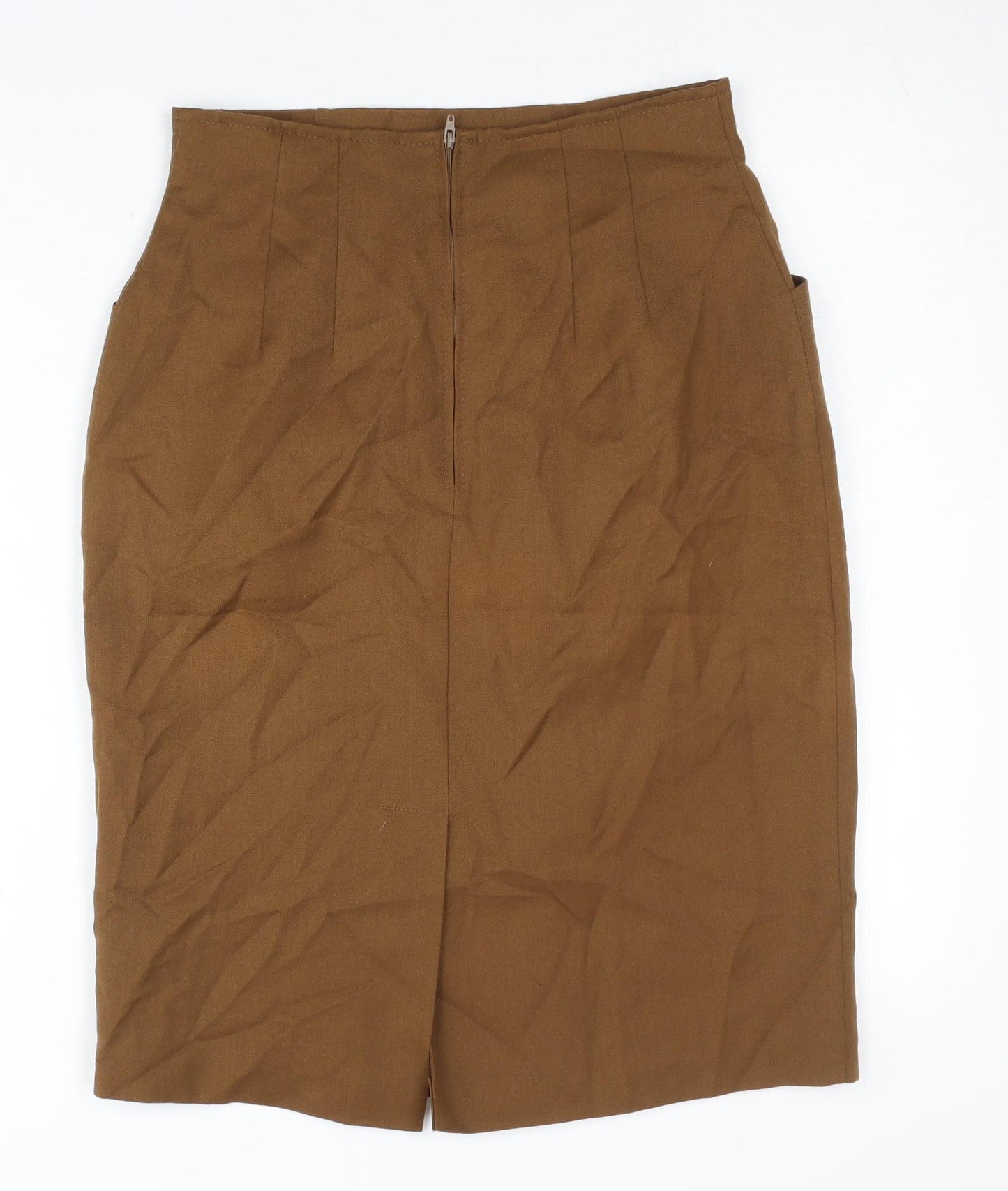 Marks and Spencer Women’s Brown Wool Pencil Skirt Size 12S