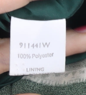 Viyella Women’s Green Size 14 A-Line Knee Length Lined Skirt