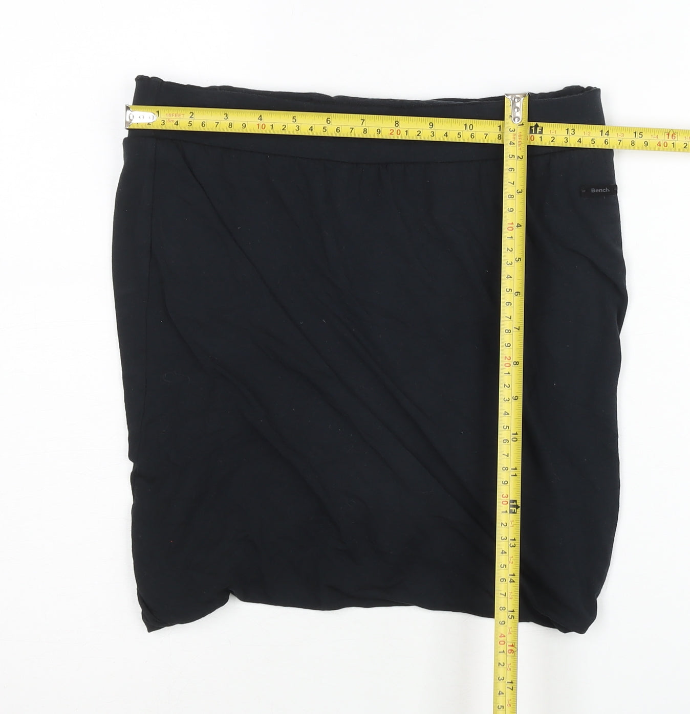 Bench Womens Black Short Pencil Skirt Size S Modal Stretch
