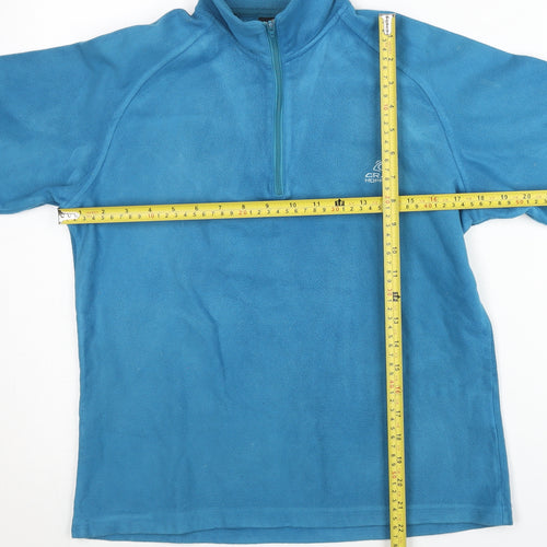 Craghoppers Womens Blue Fleece Sweatshirt UK 10 Half Zip Outdoor Hiking