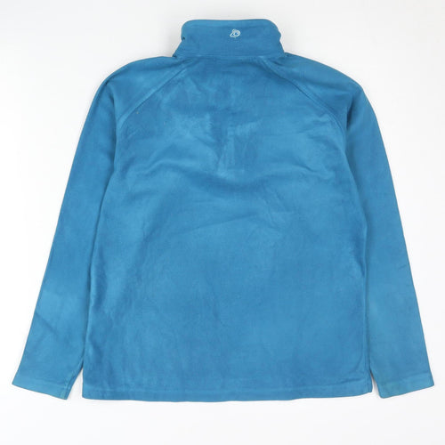 Craghoppers Womens Blue Fleece Sweatshirt UK 10 Half Zip Outdoor Hiking