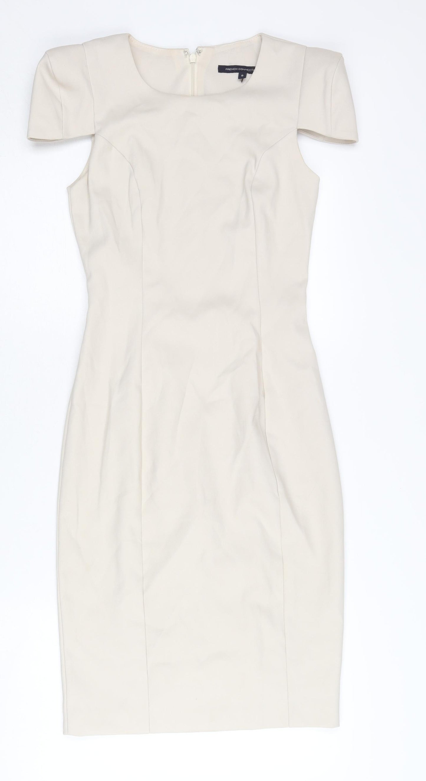 French Connection Women’s Beige Size 8 Sheath Knee Length Dress