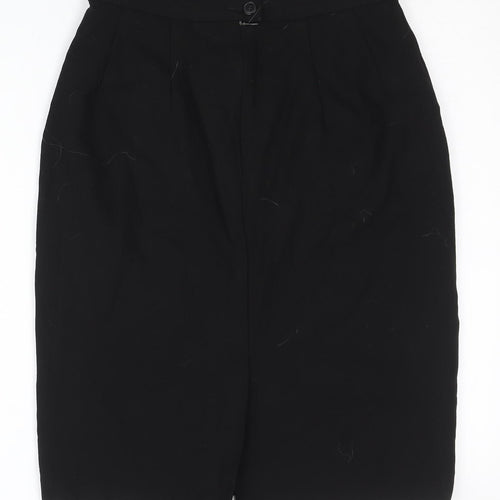 Marks and Spencer Women Black Wool Pencil Skirt UK 12