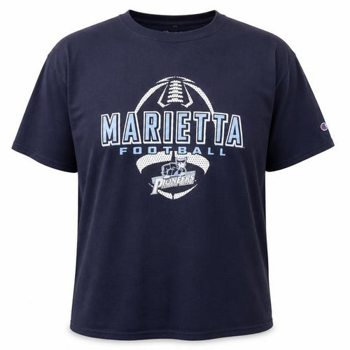 Champion Men’s XL Navy Blue Marietta Football Graphic T-Shirt