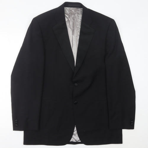 Marks and Spencer Men's Black Wool Suit Jacket 42L Long Classic