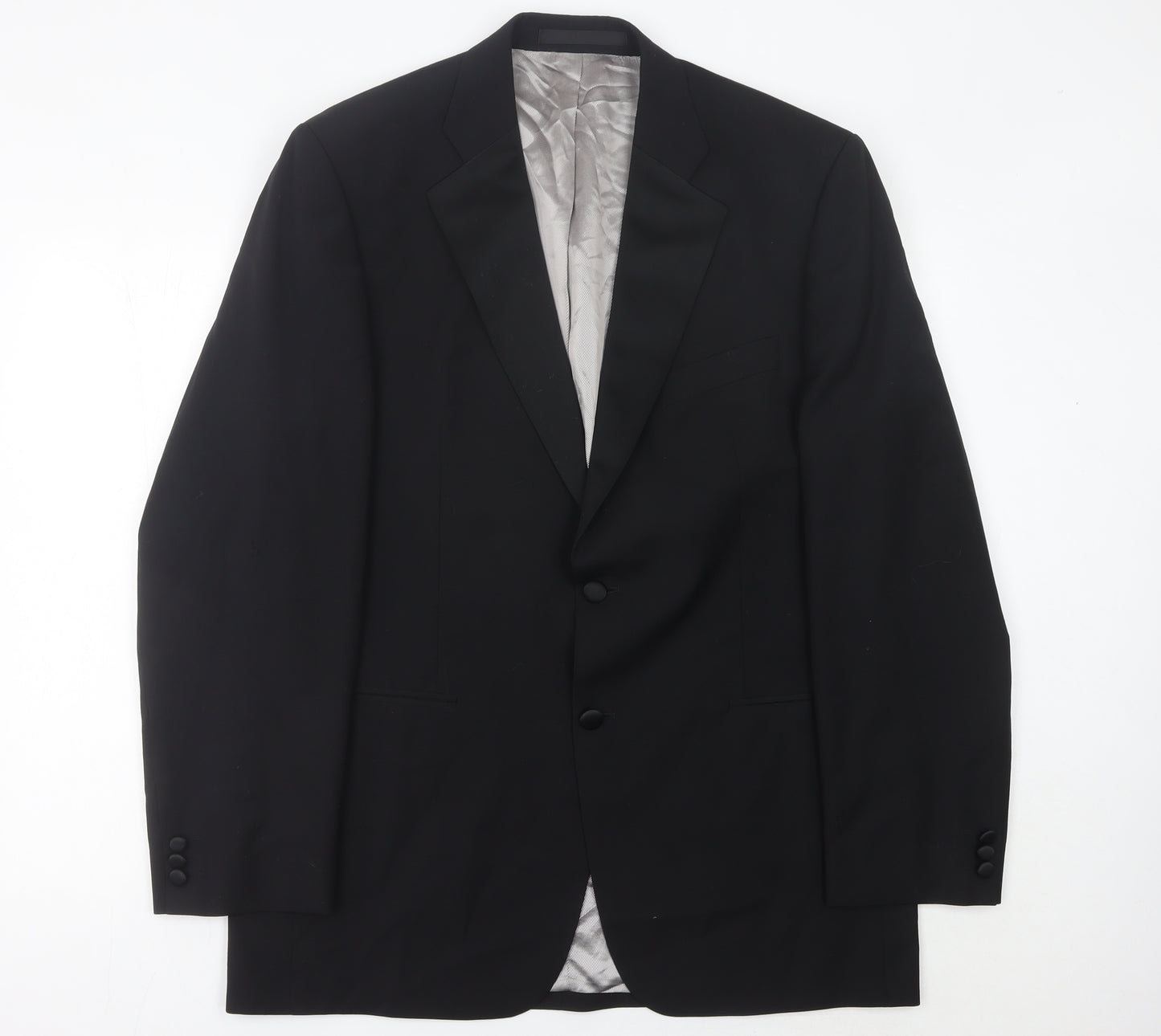 Marks and Spencer Men's Black Wool Suit Jacket 42L Long Classic