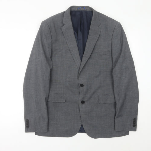 Burton Menswear London Men’s Grey 42R Regular Fit Suit Jacket Blazer