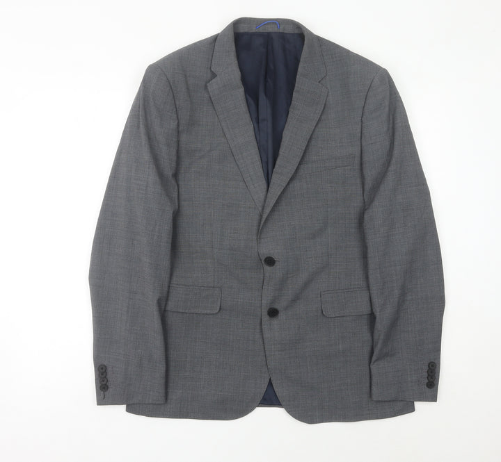 Burton Menswear London Men’s Grey 42R Regular Fit Suit Jacket Blazer