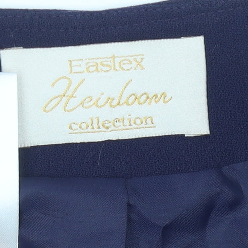 Eastex Women’s Blue Size 14 Classic Three-Button Suit Jacket