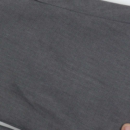 Mens Grey Wool Blazer Jacket 42L Single Breasted Classic Notch Lapel