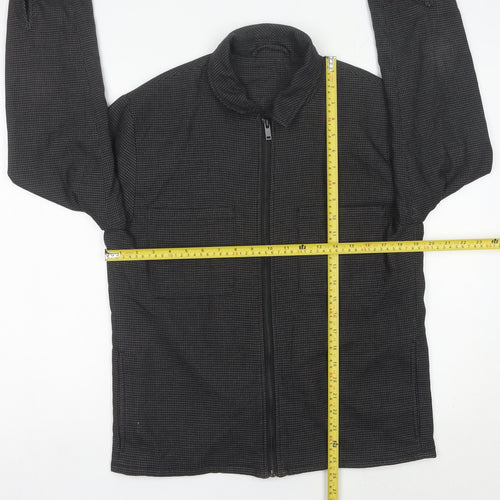Primark Men's Grey Check Full Zip Jacket M 38/40in Casual