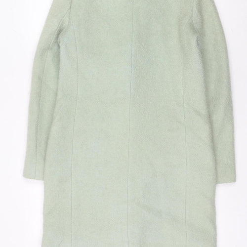 YEOU-YA Womens Green Wool Mid-Length Overcoat Size M