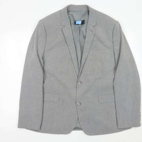 ASOS Design Men’s Grey 48 Chest Blazer Jacket Regular Fit