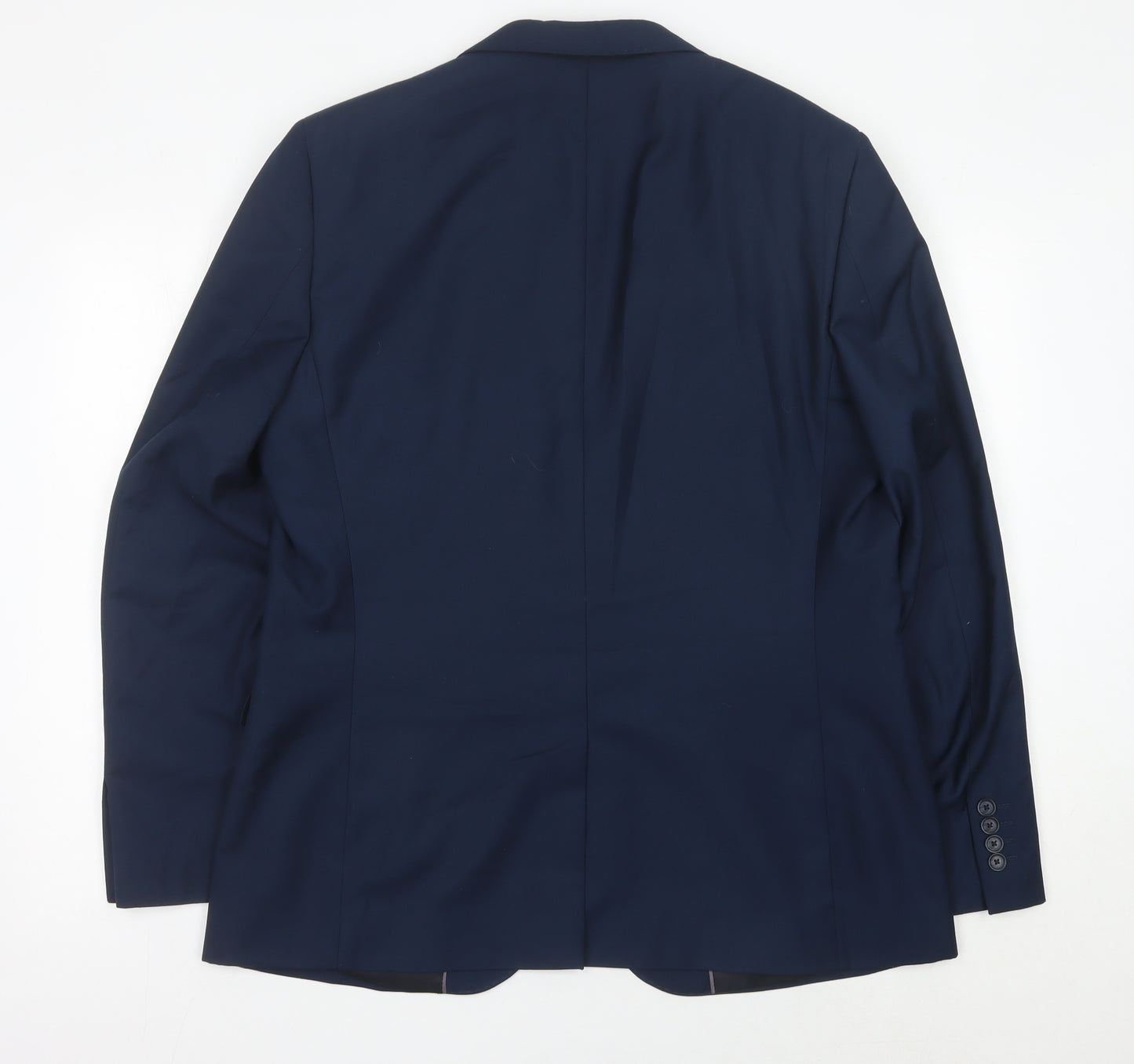 George Men’s Blue Blazer Jacket 44R Regular Fit Polyester Viscose