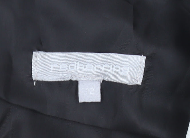 Red Herring Women’s Colourblock Shift Dress Size 12 Short Sleeve
