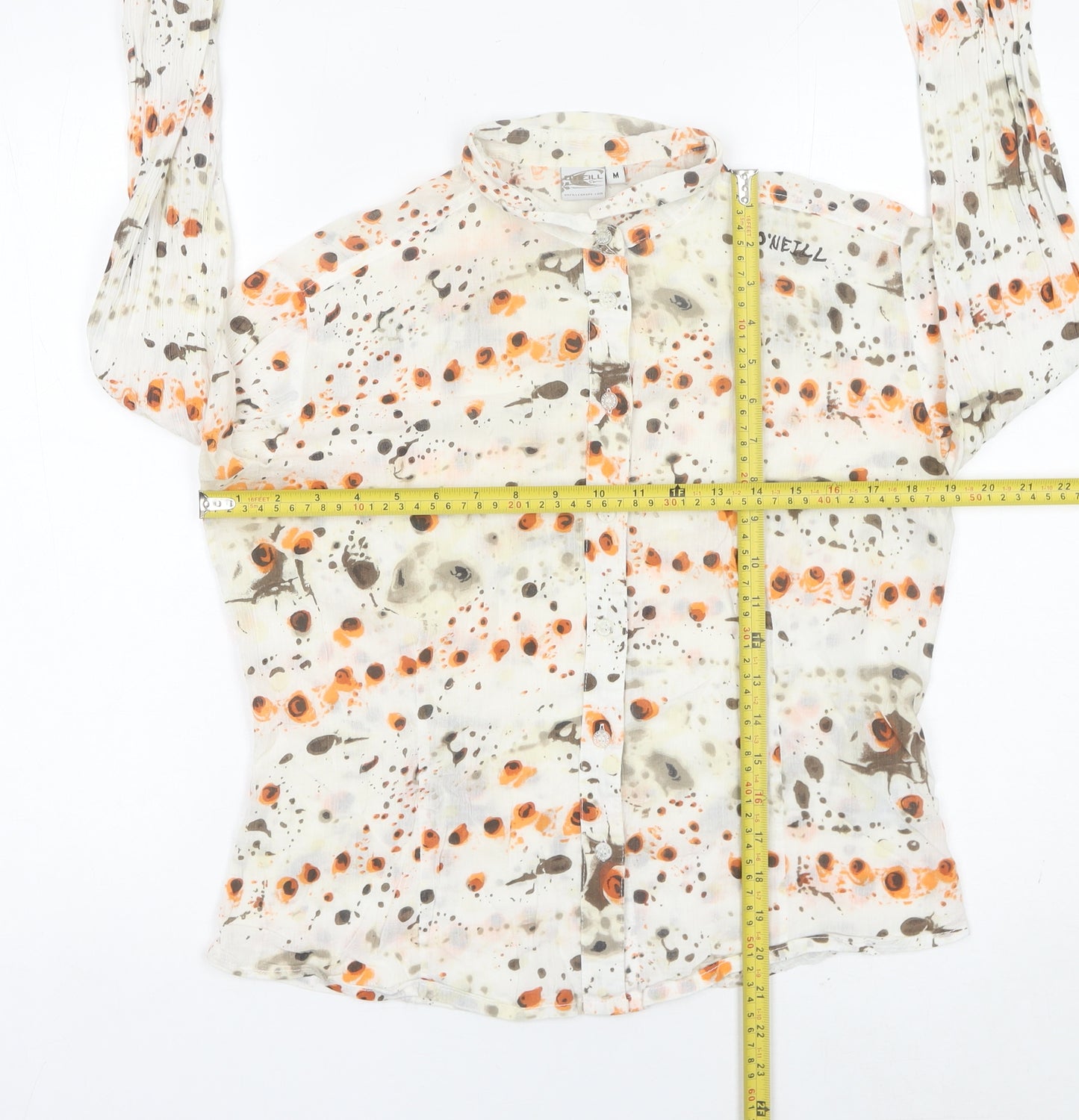 O'Neill Womens Multicoloured Floral Cotton Button-Up Shirt M