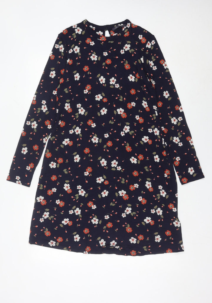 Marks and Spencer Women’s Multicolour Floral Shift Dress Size 12