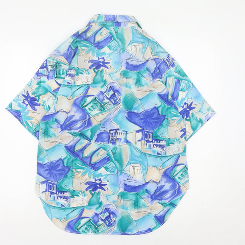 Yessica Womens Multicoloured Hawaiian Button-Up Shirt Size 12