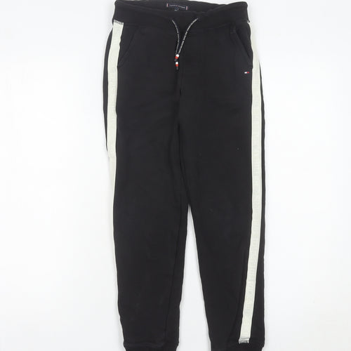 Tommy Hilfiger Boys Black Jogger Trousers 10 Years Elastic Waist